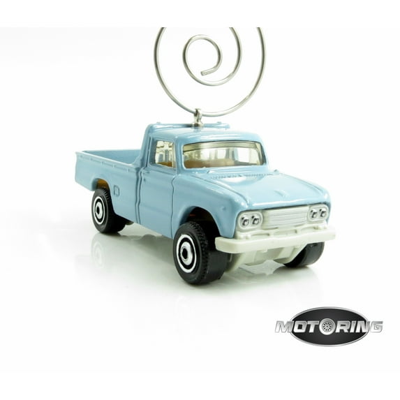 1982 '82 Nissan Junior Blue Truck Car Rare Christmas Tree Ornament Diecast
