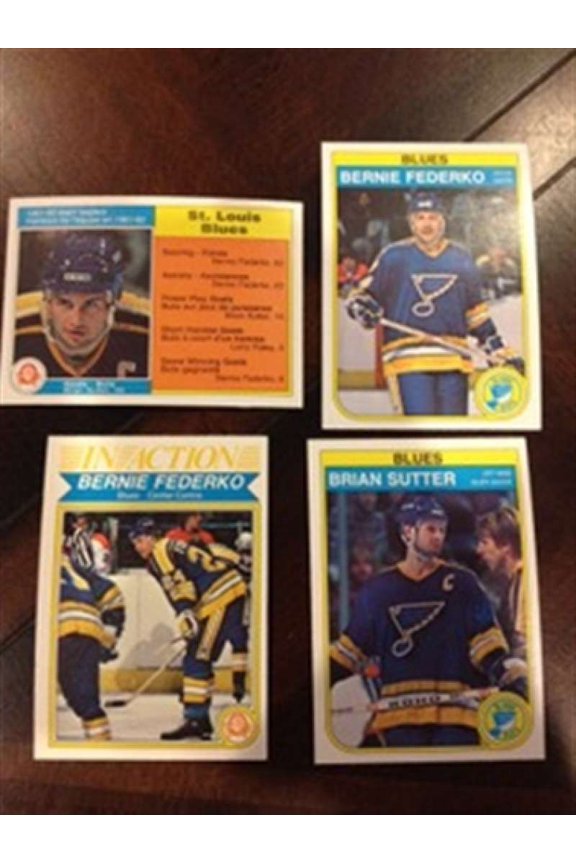1982-83 O-Pee-Chee St Louis Blues Team Set 16 Cards Joe Mullen RC NM-MT