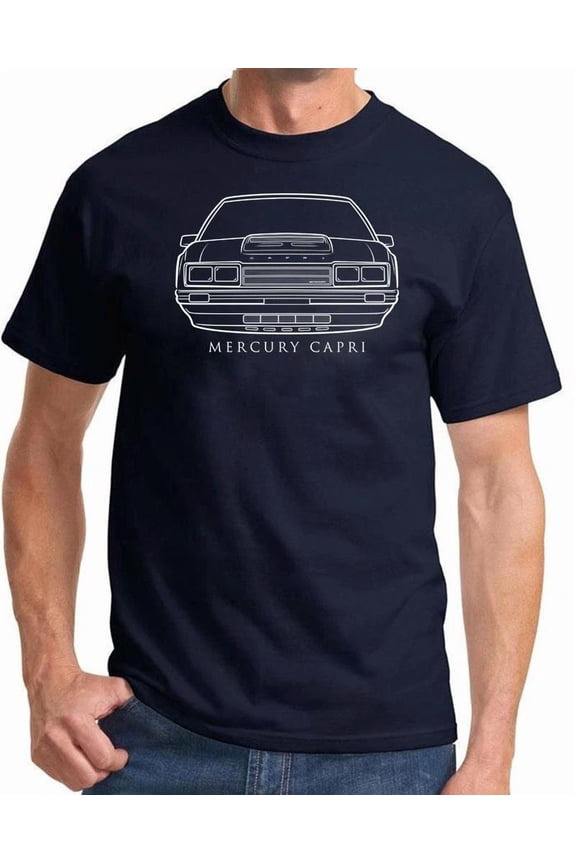 1982-86 Mercury Capri Classic Front End Design Tshirt NEW Colors