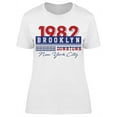 thumbnail image 1 of 1982 Brooklyn Downtown T-Shirt Women -Image by Shutterstock, Female Medium, 1 of 2