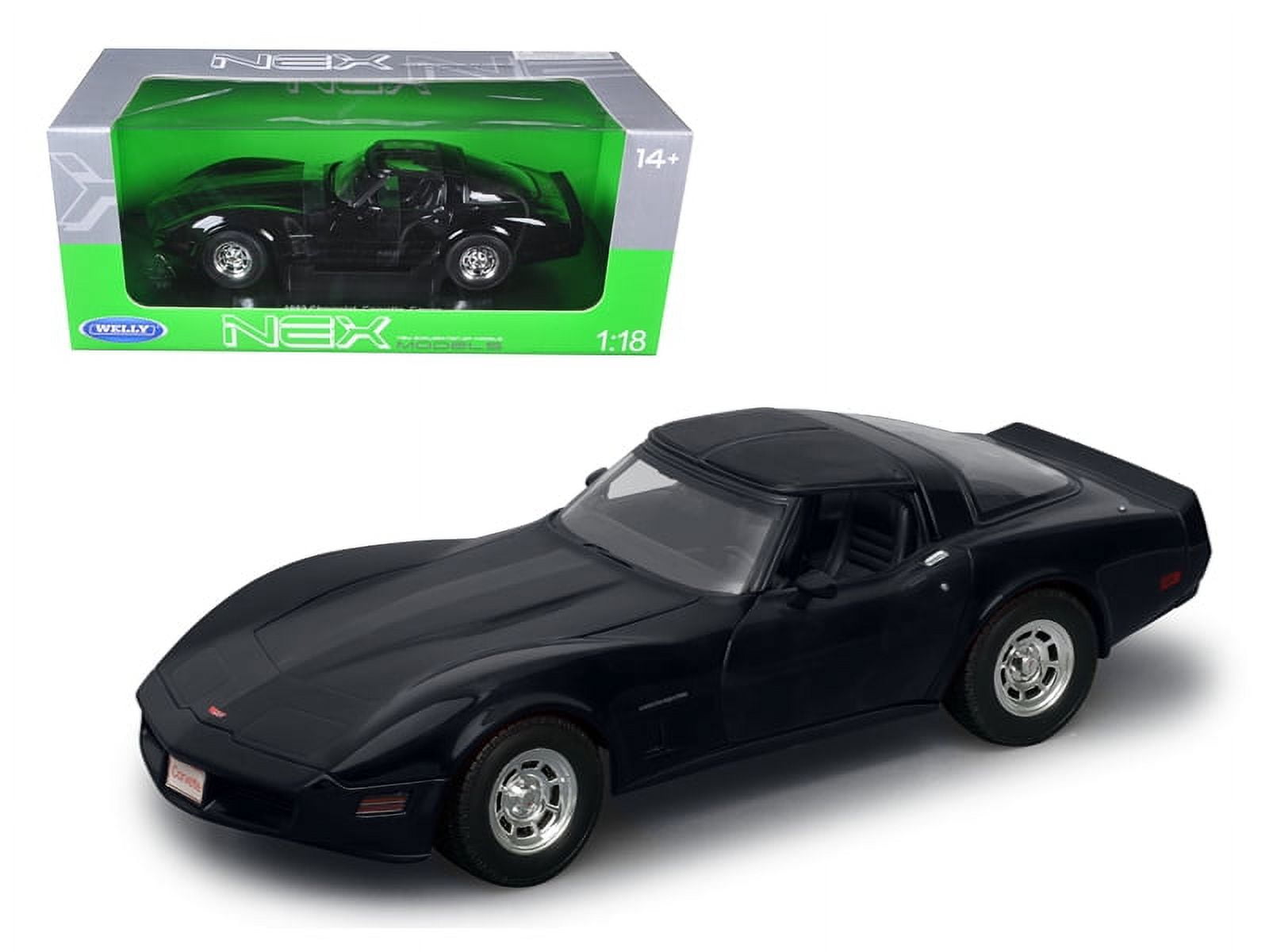 1982 Chevrolet Corvette Black 1/18 Diecast Car Mod - Walmart.com