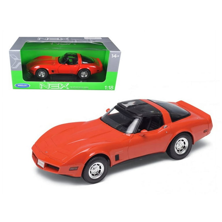 1982 Chevrolet Corvette Red 1/18 Diecast Car Model by Welly