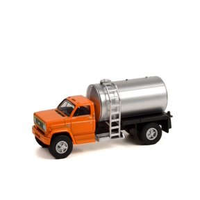 1982 Chevy C-60 Fertilizer Truck, Orange and Silver - Greenlight 45140A/48 - 1/64 scale Diecast Replica