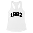 thumbnail image 1 of 1982 College Style Tank Top Fitted Racerback Women's 2X-Large White, 1 of 5