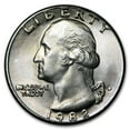 thumbnail image 1 of 1982-D Washington Quarter BU, 1 of 2