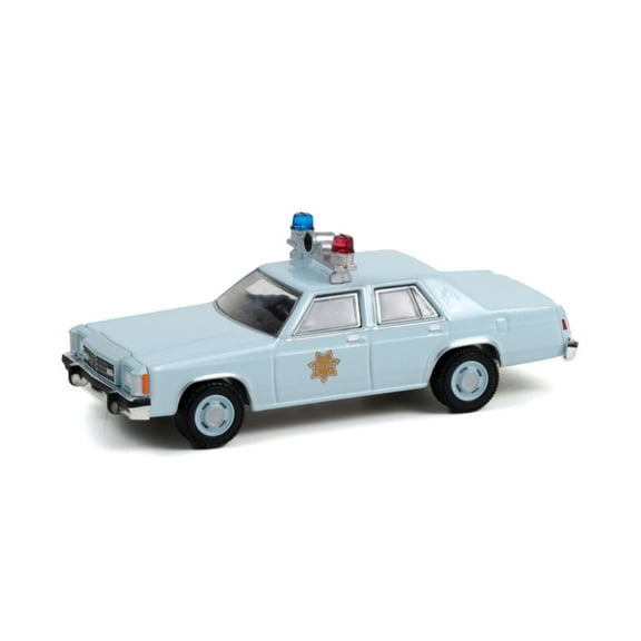 1982 Ford LTD-S - County Sheriff, Light Blue - Greenlight 30304/48 - 1/64 scale Diecast Car