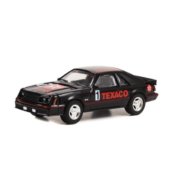 1982 Ford Mustang GT #1, Black - Greenlight 41150C/48 - 1/64 Scale Diecast Model Car