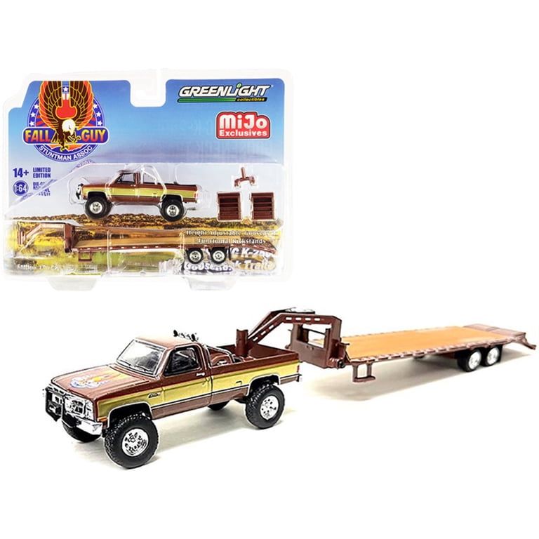 1982 GMC K-2500 Pickup Truck Brown Metallic with Gold Stripes and