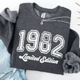 thumbnail image 1 of 1982 Limited Edition Crewneck Sweatshirt: Retro 80S Birthday Sweatshirt All Size S-5XL, 1 of 5
