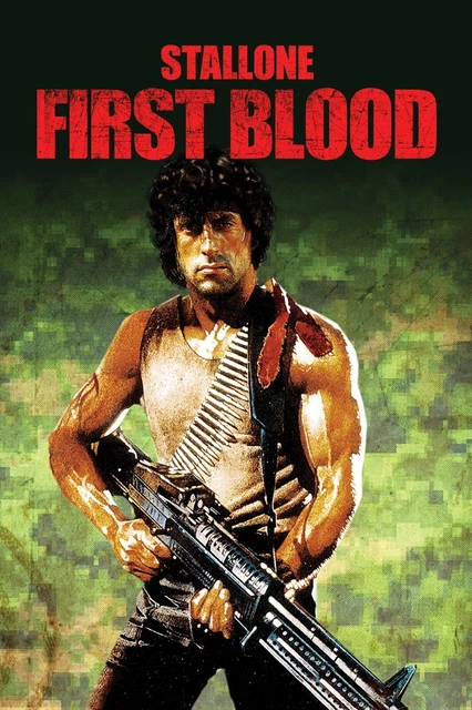 1982 Rambo First Blood Movie Poster Print Sylvester Stallone John ...