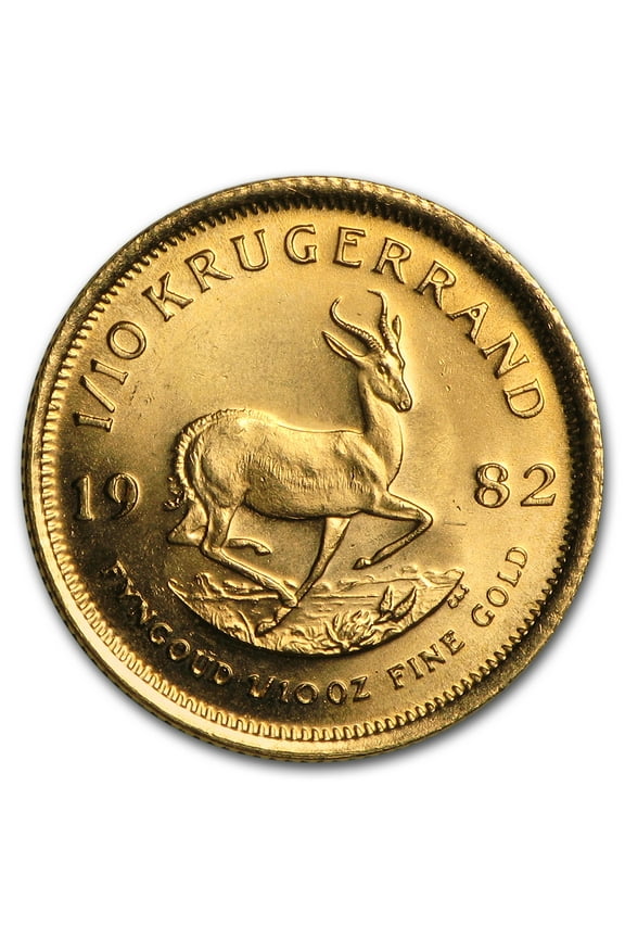 1982 South Africa 1/10 oz Gold Krugerrand BU