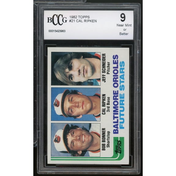 1982 Topps #21 Cal Ripken Jr. Rookie Card BGS BCCG 9 Near Mint+