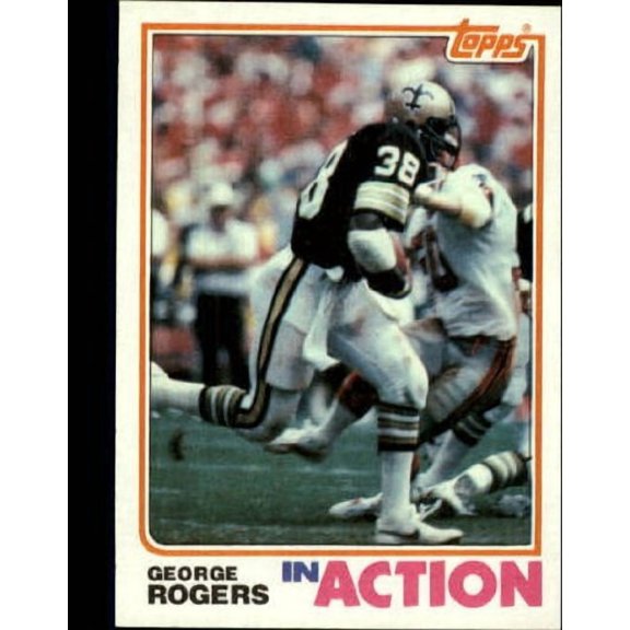 1982 Topps #411 George Rogers IA NFL Football Trading Card