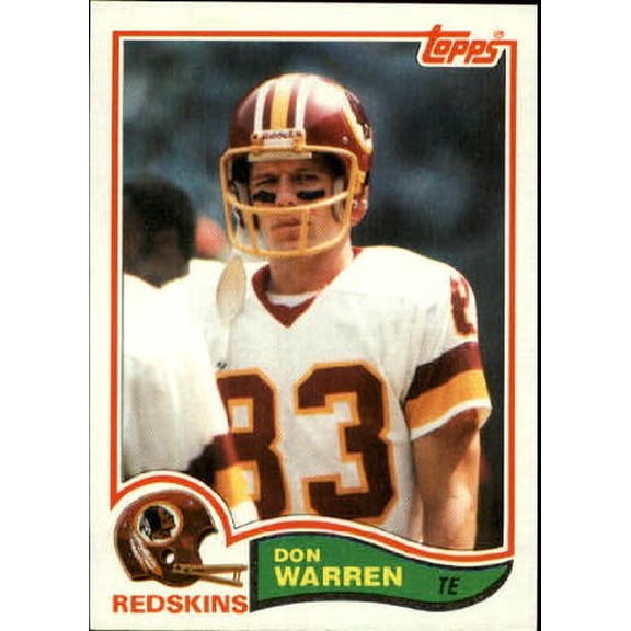 1982 Topps #523 Don Warren UER (photo actually Ricky Thompson) NFL Football Trading Card