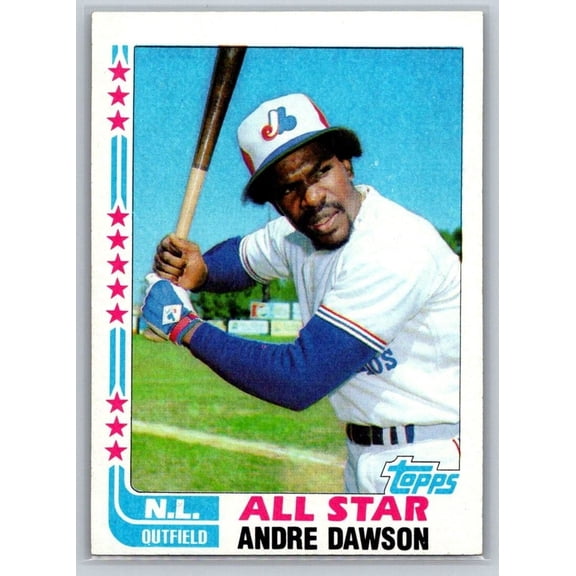 1982 Topps Andre Dawson 341 Montreal Expos Baseball Card Near Mint