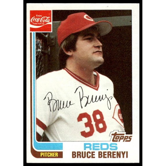 1982 Topps Coca-Cola Bruce Berenyi #2 Cincinnati Reds Baseball Card
