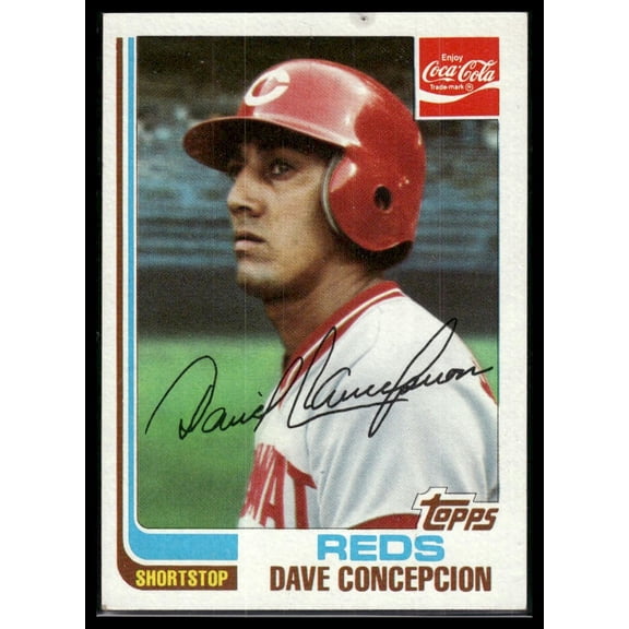 1982 Topps Coca-Cola Cincinnati Reds Dave Concepcion #5
