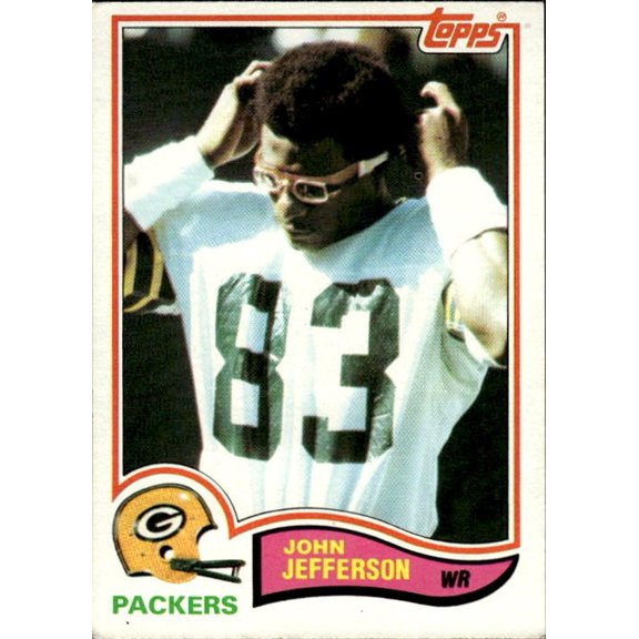 1982 Topps Football John Jefferson #362 Green Bay Packers Near Mint Card