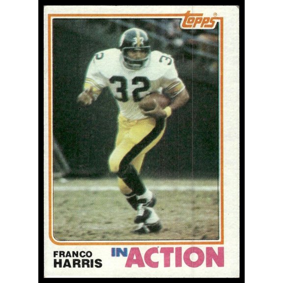 Near Mint 1982 Topps Franco Harris #212 Pittsburgh Steelers Football Card