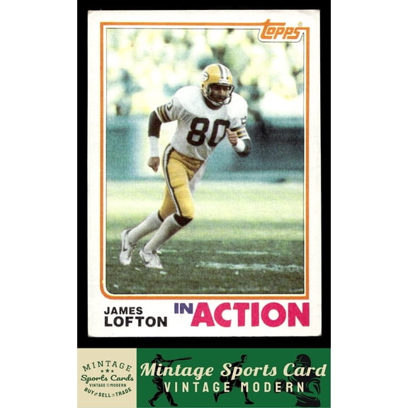 1982 Topps James Lofton Green Bay Packers #365 Football Card
