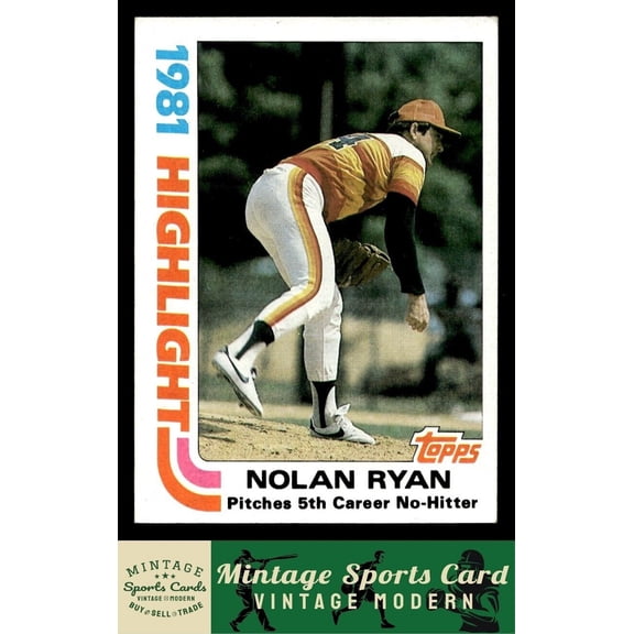 1982 Topps Nolan Ryan #5 Houston Astros Baseball Card