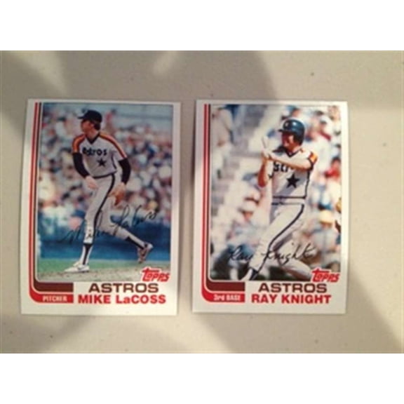 1982 Topps Traded Houston Astros Team Set 2 Cards NM-MT
