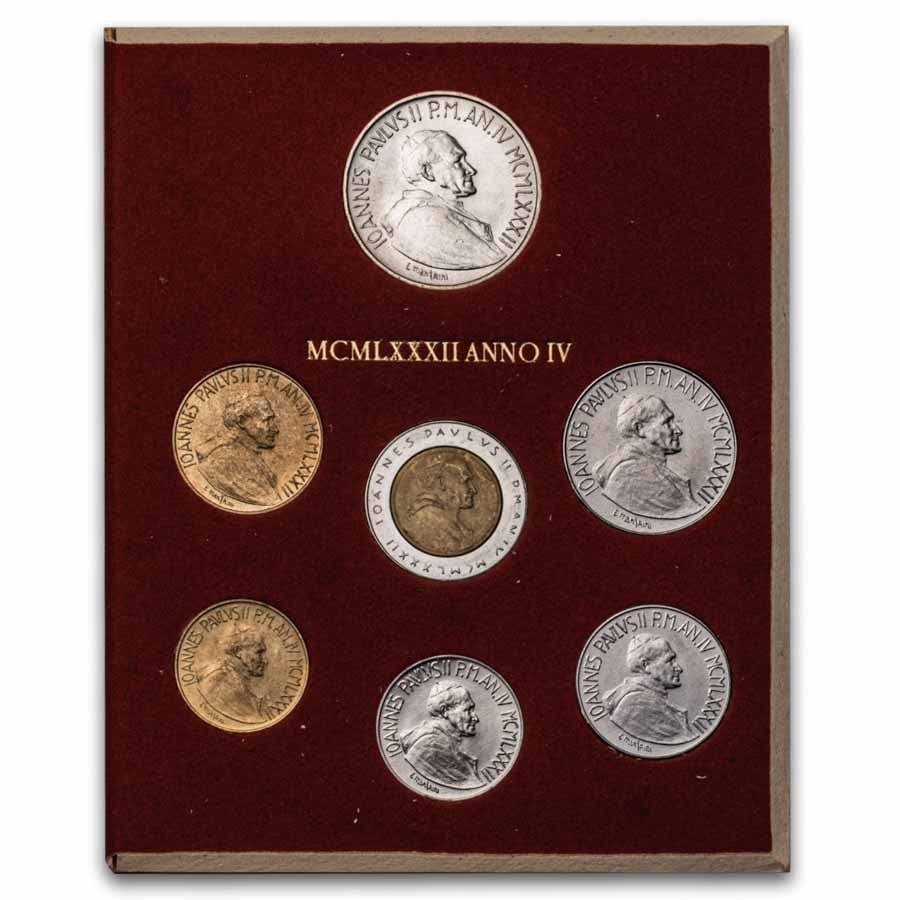 1982 Vatican City Pope John Paul II 7-Coin Set BU (OGP) - Walmart.com