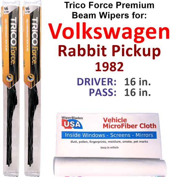 1982 Volkswagen Rabbit Pickup Performance Beam Wipers (Set of 2)