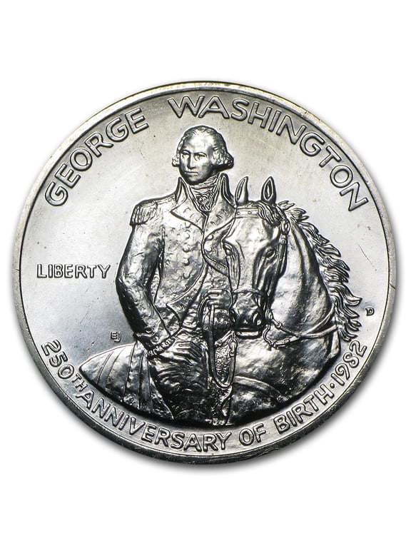 1982 Washington 1/2 Dollar 90% Silver Commem BU/Pr (No Box/COA)
