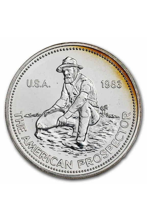 1983 1 oz Silver Round - Engelhard Prospector ("E" Logo Reverse)
