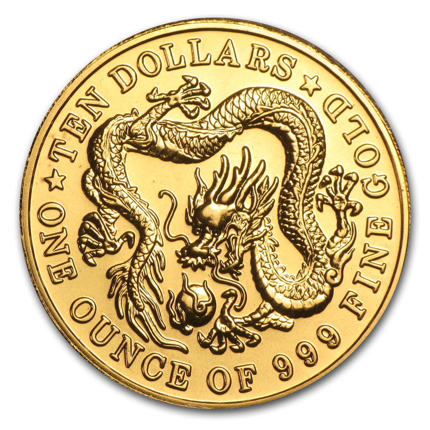 1983-1984 Singapore 1 oz Gold $10 Dragon BU (Random