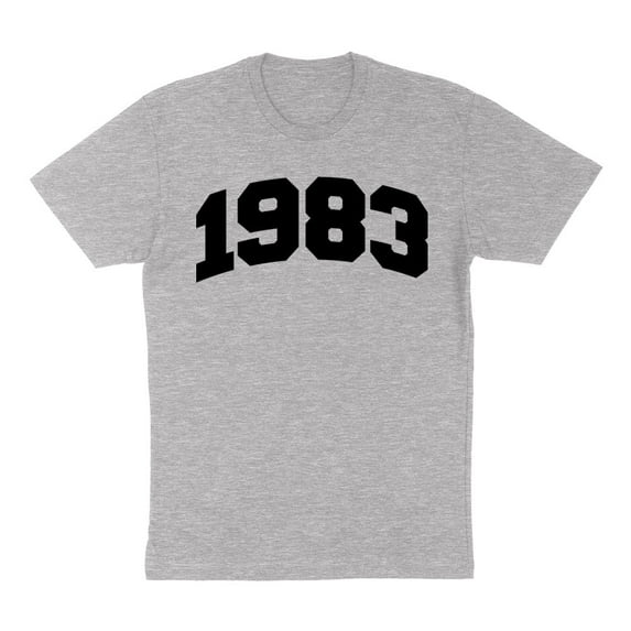 1983 College Style Shirt Unisex X-Large Grey