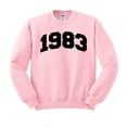 thumbnail image 1 of 1983 College Style Sweatshirt Unisex 3X-Large Pink, 1 of 5