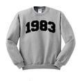 thumbnail image 1 of 1983 College Style Sweatshirt Unisex Large Grey, 1 of 5