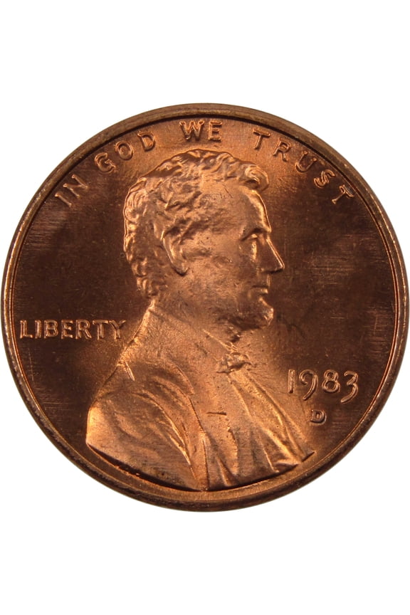 1983 D Lincoln Memorial Cent BU Uncirculated Penny 1c Coin