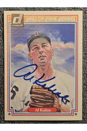 1983 Donruss Hall of Fame Heroes Al Kaline #18 Signed Auto JSA Detroit Tigers Baseball Card