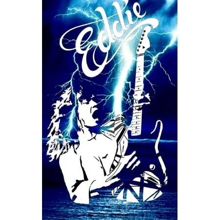 1983 EDDIE VAN HALEN POSTER WALL ART PRINT ARTIST RENDITION 11 x 17 Inch Poster