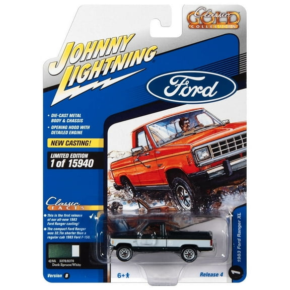 Johnny Lightning JLCG027 Classic Gold VER B 1983 Ford Ranger XL Dark Spruce