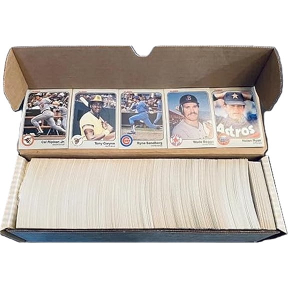 1983 Fleer Baseball Card Set Includes Tony Gwynn, Ryne Sandberg, Wade Boggs Rookie Cards 9 (Hand Collated