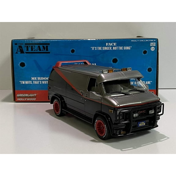 1983 GMC Vandura The A-Team" (1983-1987) TV Series 1/24 Diecast Model Car by Greenlight"