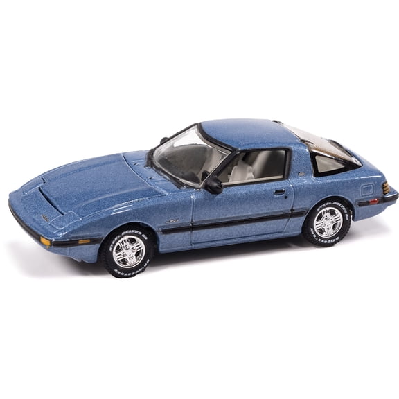 1983 Mazda RX-7 - Misty Blue Metallic 1:64 Scale