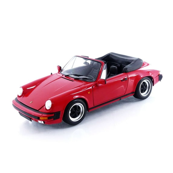 1983 Porsche 911 Carrera Cabriolet 3.2 Red 1/18 Diecast Model Car by Minichamps