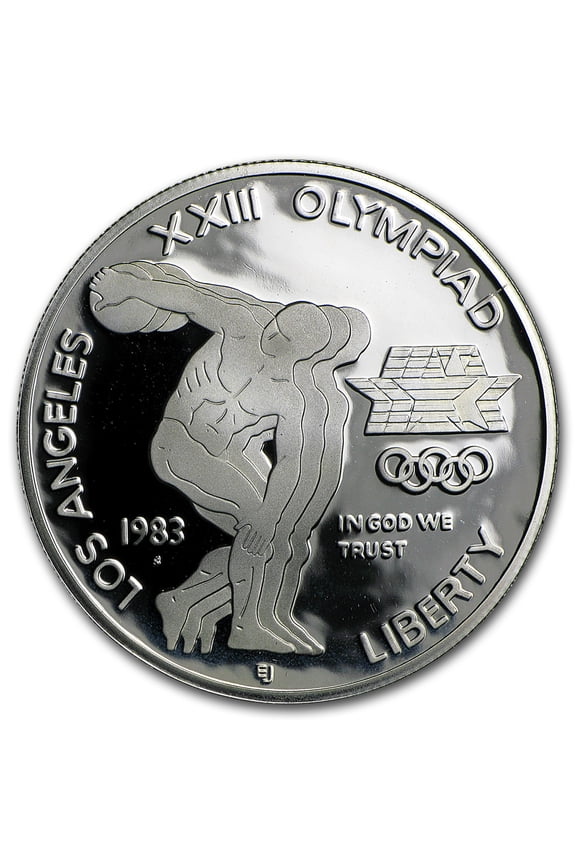 1983-S Olympic $1 Silver Commem Proof (w/Box & COA)