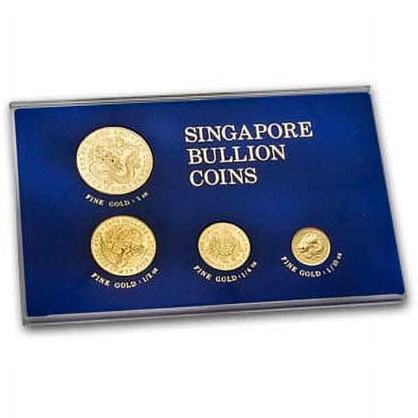 1983 Singapore 4-Coin Dragon Gold Set BU - Walmart.com