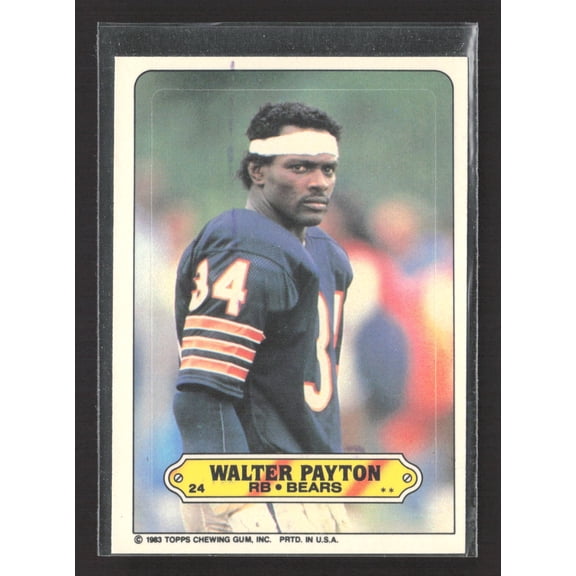 1983 Topps Walter Payton #36 Chicago Bears Football Card
