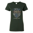 thumbnail image 1 of 1983 Vintage Distressed Ford Motors Legendary Power Cars and Trucks Womens Graphic T-Shirt, Forest Green, Medium, 1 of 3