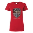 thumbnail image 1 of 1983 Vintage Distressed Ford Motors Legendary Power Cars and Trucks Womens Graphic T-Shirt, Red, 2XL, 1 of 3