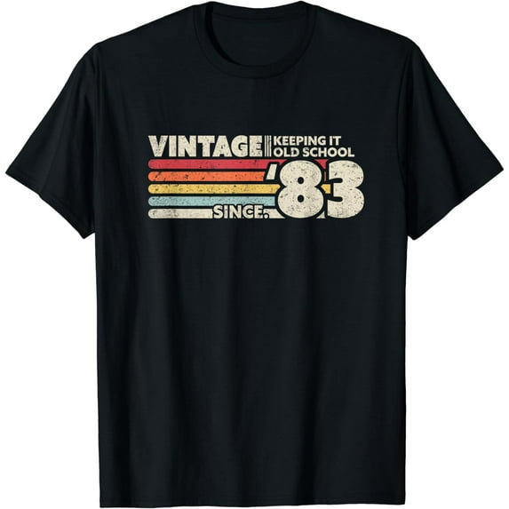 1983 Vintage, Keeping It Old School Since '83 Retro Birthday T-Shirt