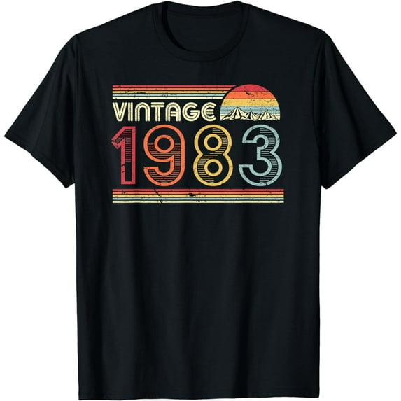 1983 Vintage Shirt, Birthday Gift Tee. Retro Style T-Shirt