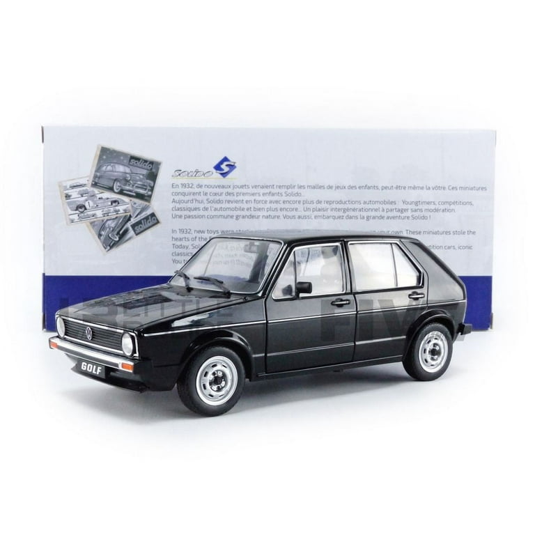 Solido Cars 1983 Volkswagen Golf L Black 1/18 Diecast Model Car by Solido  S1800209